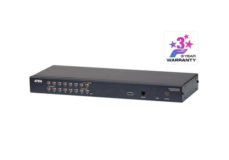 Aten Rackmount KVM Switch 16 Port Multi-Interface Cat 5, KVM Cables NOT Included, Daisy Chainable for up to 512 Devices, Aten Rackmount KVM Switch 16 Port Multi-Interface Cat 5, KVM Cables NOT Included, Daisy Chainable for up to 512 Devices,